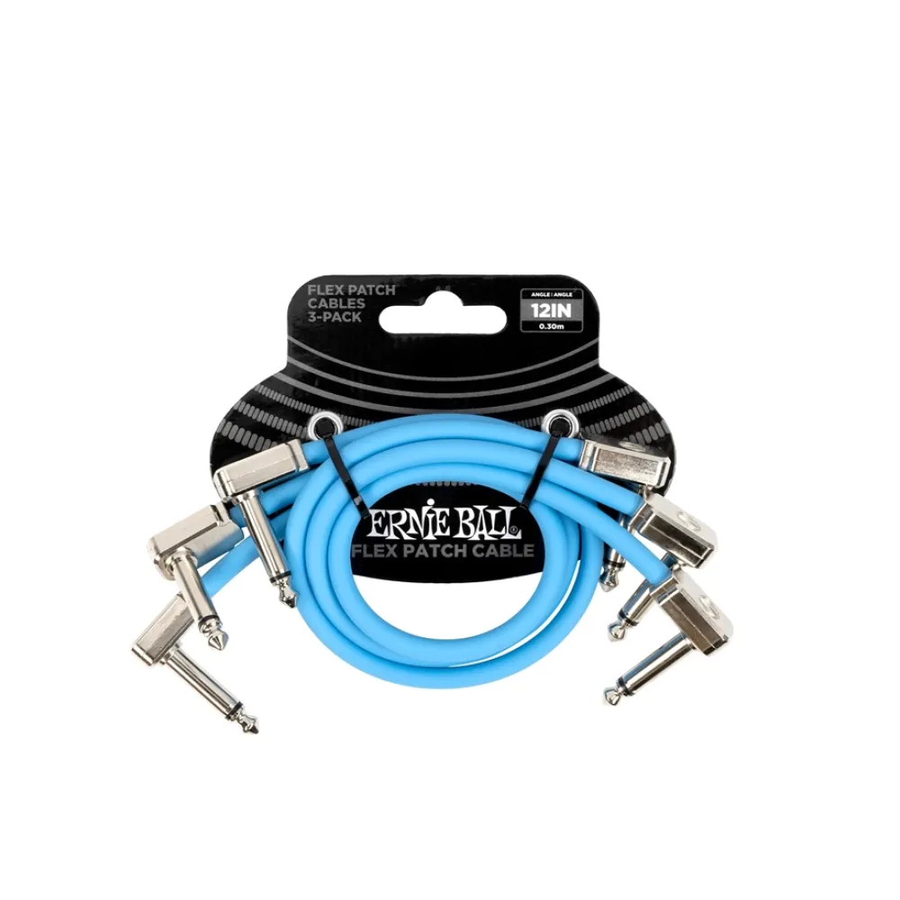 6461 Flex Patch Cable Blue 30cm 3pk