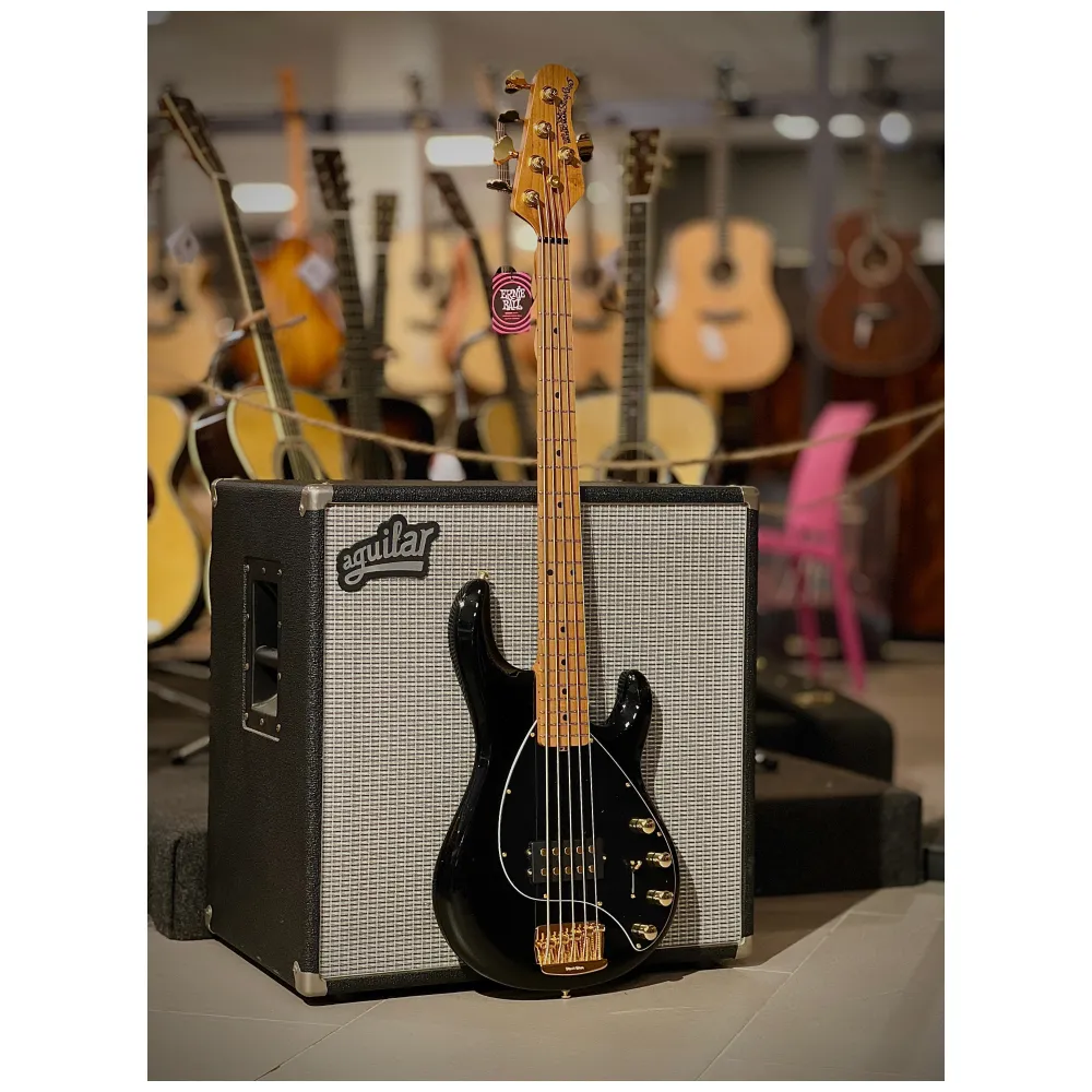 MUSIC MAN STING RAY SPECIAL 5 JACKPOT ROASTER MAPLE MAPLE BLACK PG GOLD