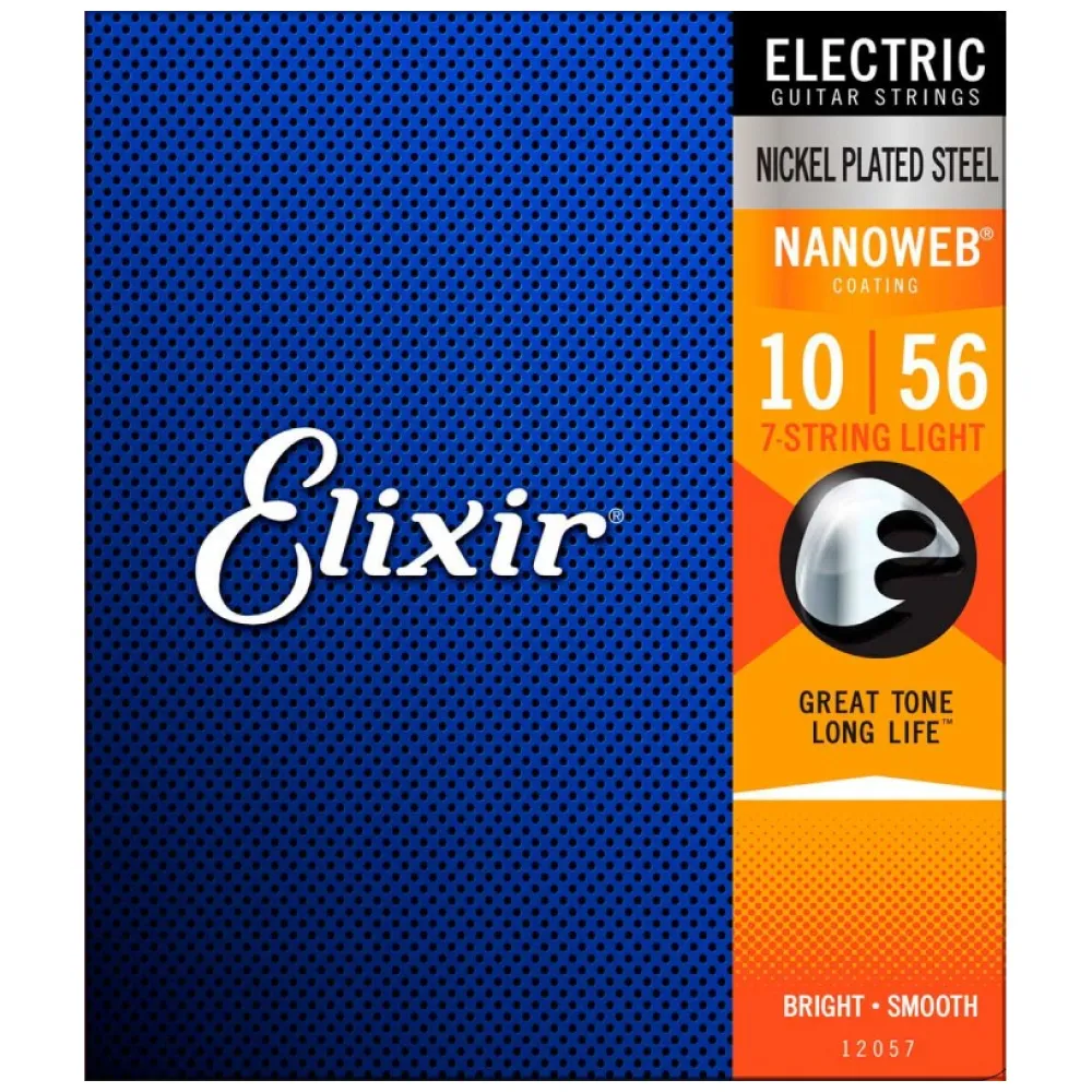 ELIXIR 12057 ELECTRIC NICKEL PLATED STEEL NANOWEB